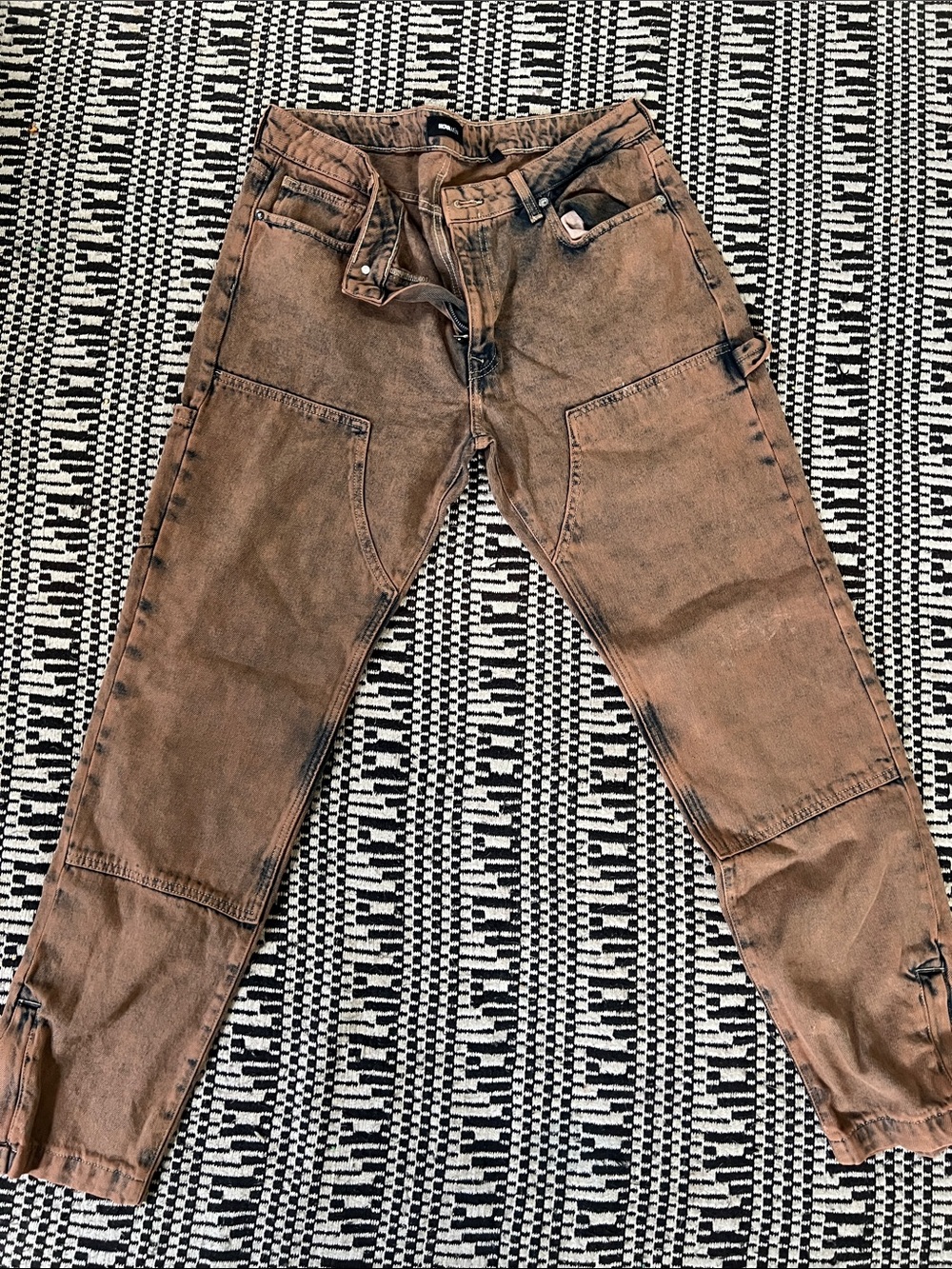 Fashion Nova Men's Tan Carpenter Jeans
